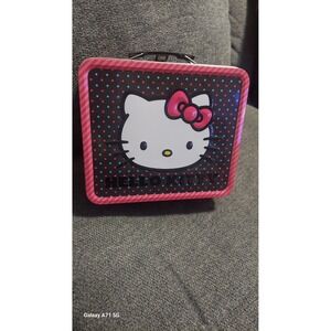 HELLO KITTY SANRIO‎ LOUNGEFLY LUNCHBOX PINK, BLACK & BLUE 2010